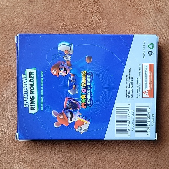 New In Box Mario + Rabbids Phone Ring Holder / Kickstand - Nintendo - Picture 3 of 4